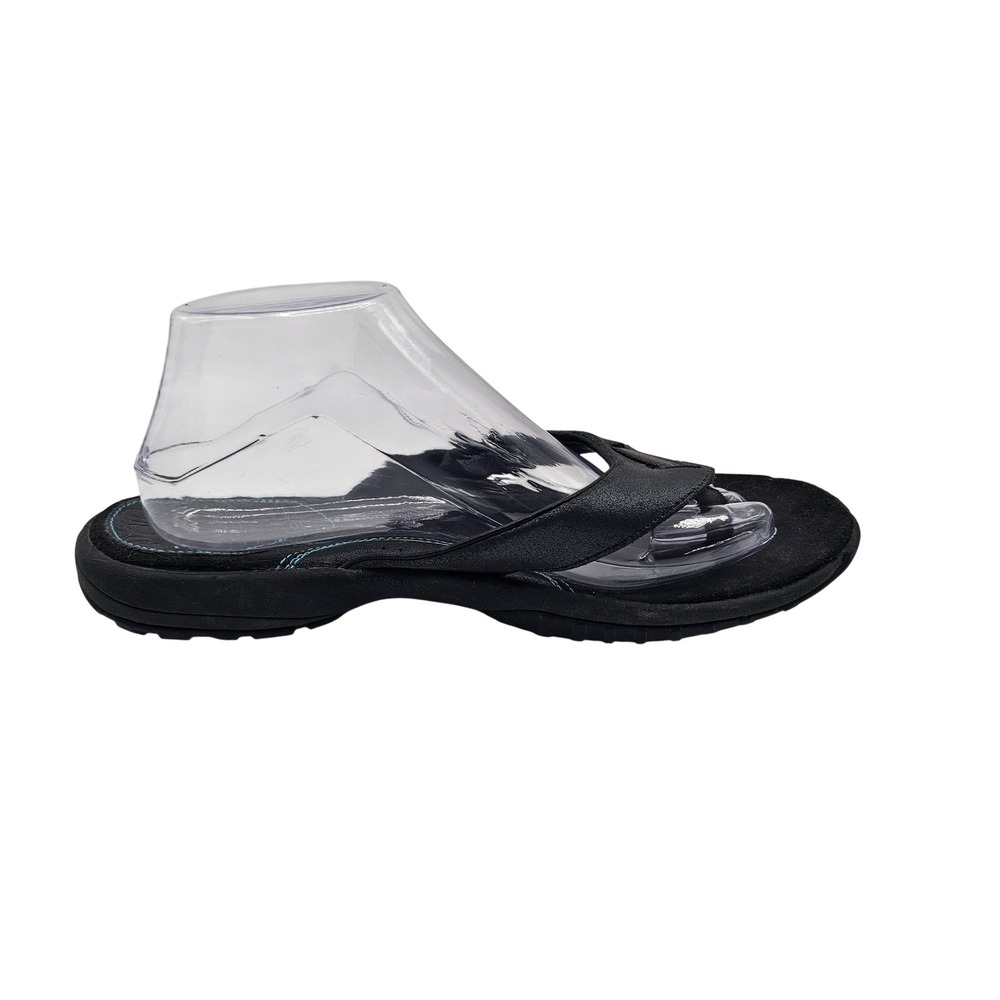 Columbia Fiona Sandals Womens Size 10 Black Leather Thong Flip‎ Flop Comfort